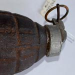 Grenade from IRA attack on Brookeborough RUC Barracks